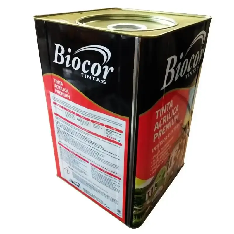 Tinta acrílica premium parede e piso verde folha lata 18L biocor — fotografia 3