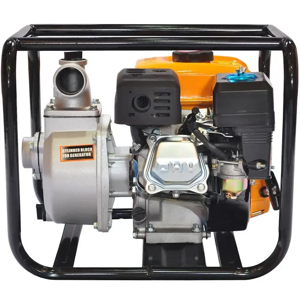 Motobomba autoescorvante a gasolina 4T 2X2 POL 7,0HP ZB20G Zmax — fotografia 5