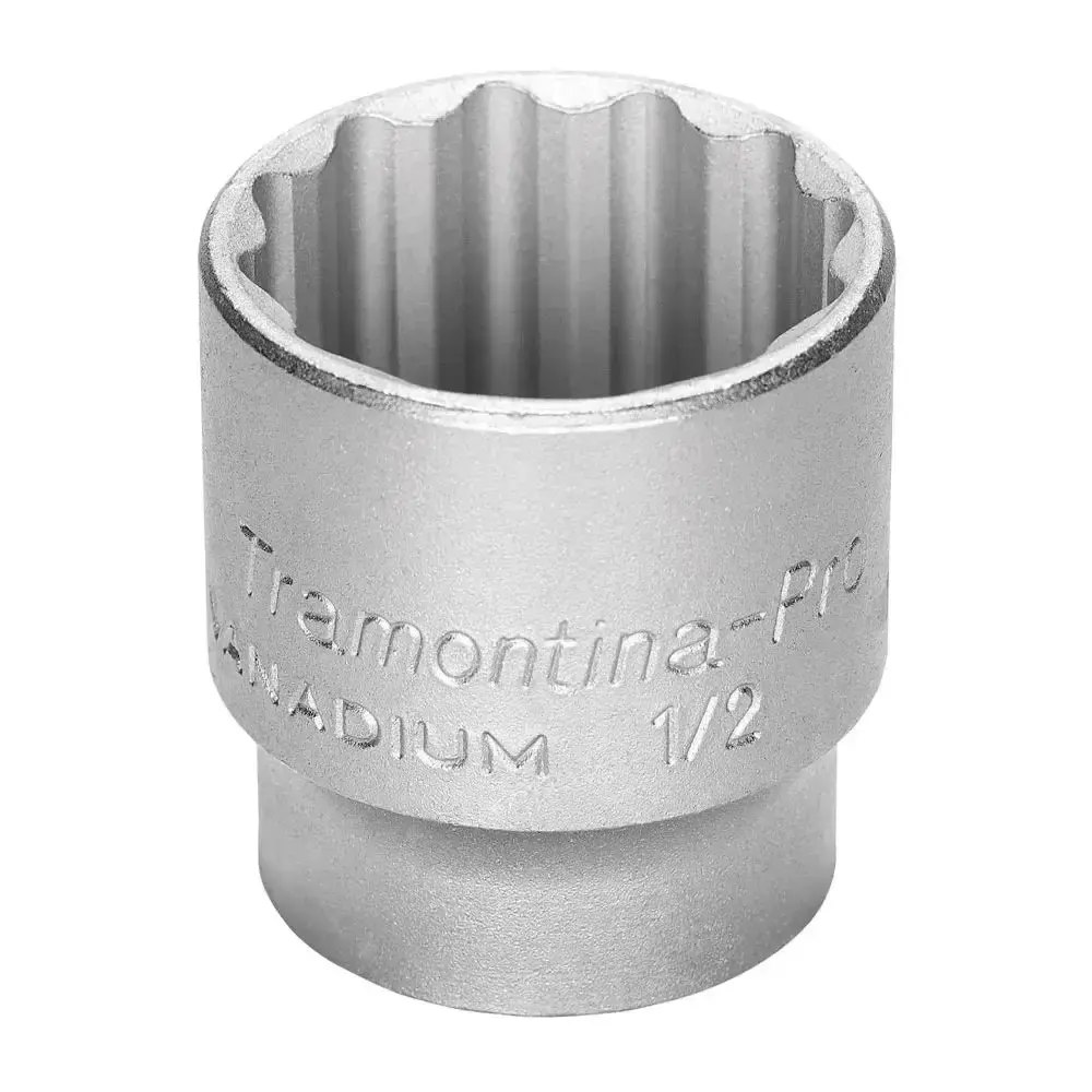 Soquete Encaixe 1/2 POL x 22mm Estriado 44833122 TRAMONTINA — fotografia de referência