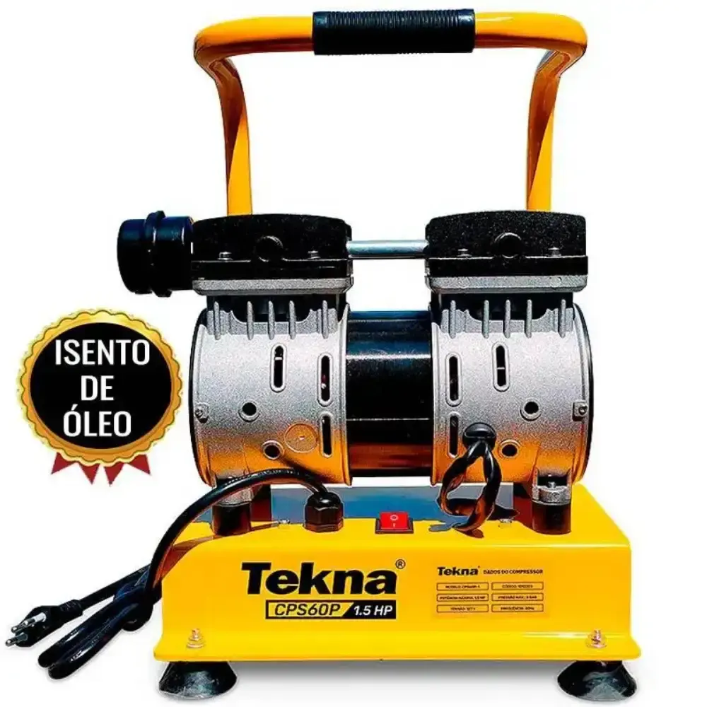 Compressor ar direto 1,5 HP 5,3 pés poço artesiano isento de óleo CSP60P Tekna 220 V — fotografia de referência