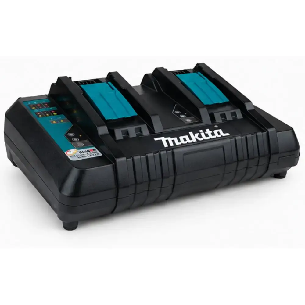 Carregador duplo 127V DC18RD para baterias 14,4V e 18V Makita — fotografia 4