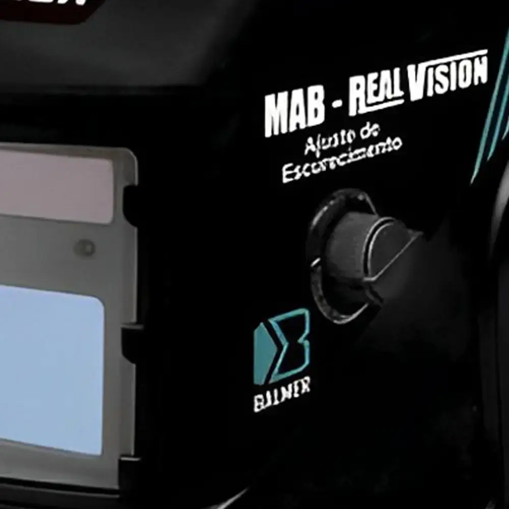 Máscara automática de solda regulável real vision Balmer — fotografia 4