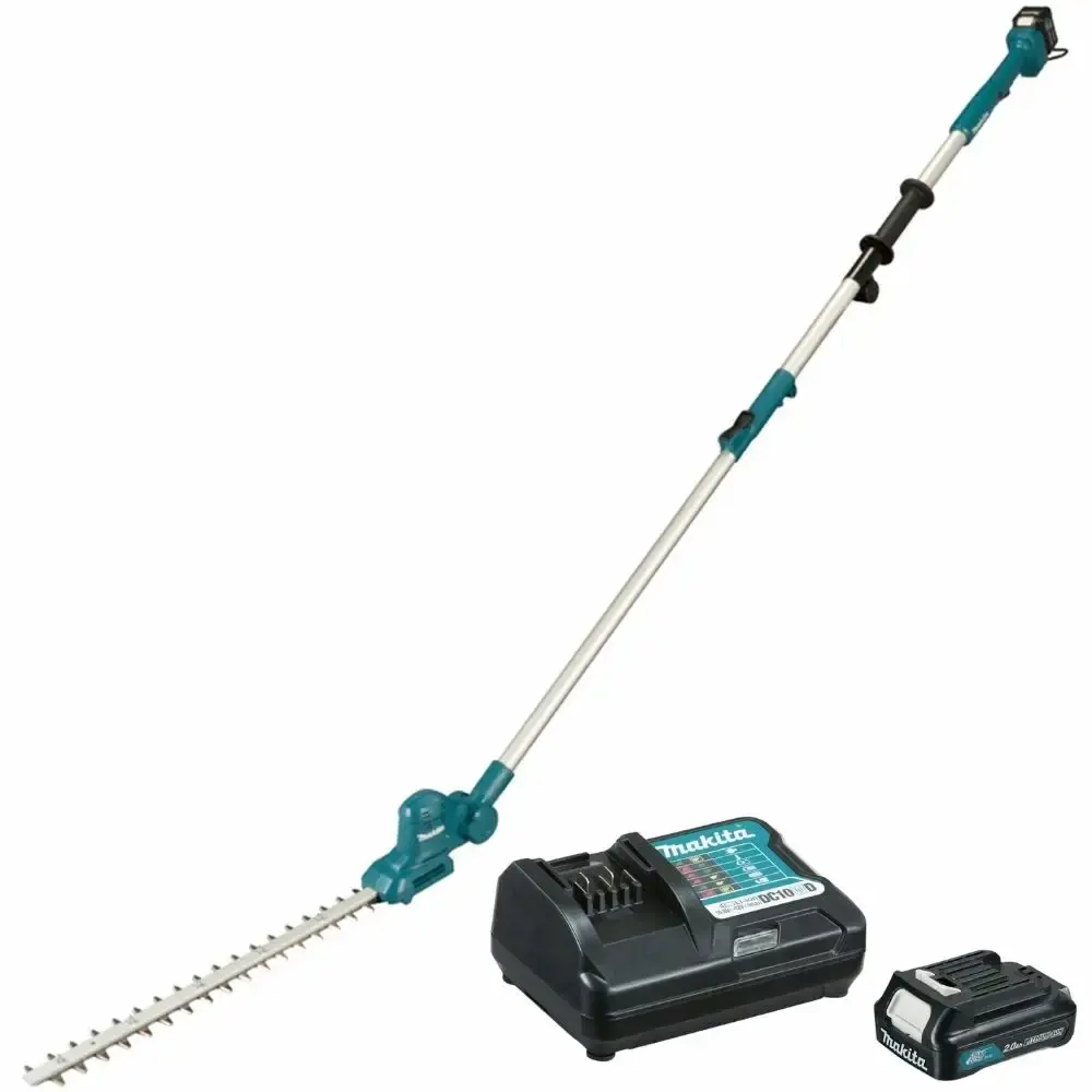 Aparador para cerca viva 460MM com bateria 12V 2,0AH e carregador bivolt Makita — fotografia de referência