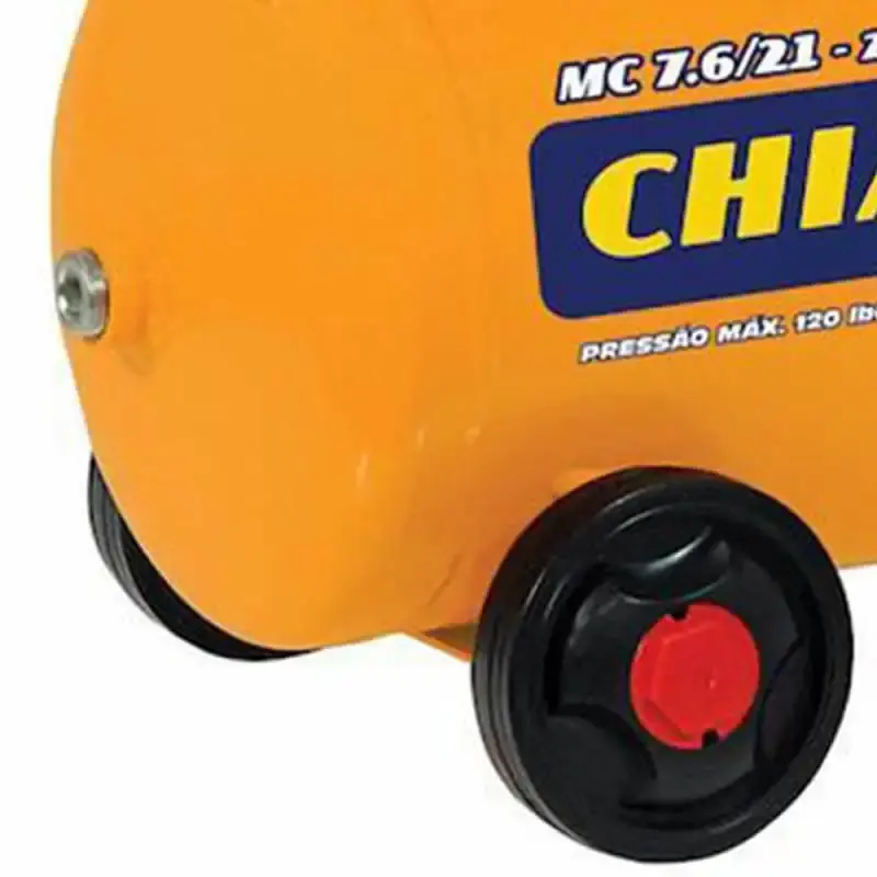 Compressor motocompressor de ar 2,0 HP 21 litros 7,6 PÉS MC 7.6/21 Chiaperini 110 V — fotografia 3