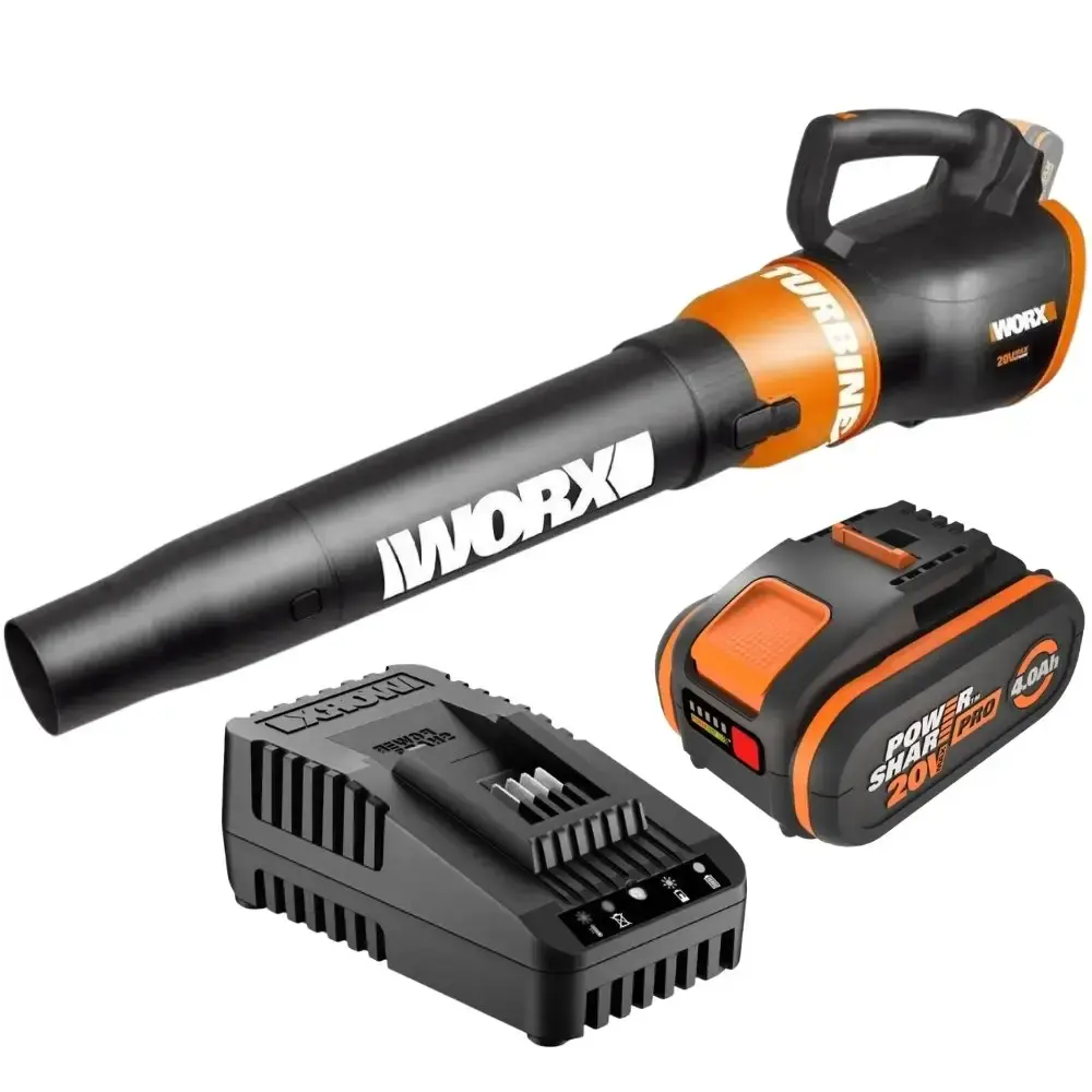 Soprador de folhas a bateria com carregador 16-20V bivolt e bateria 4,0AH 20V Worx