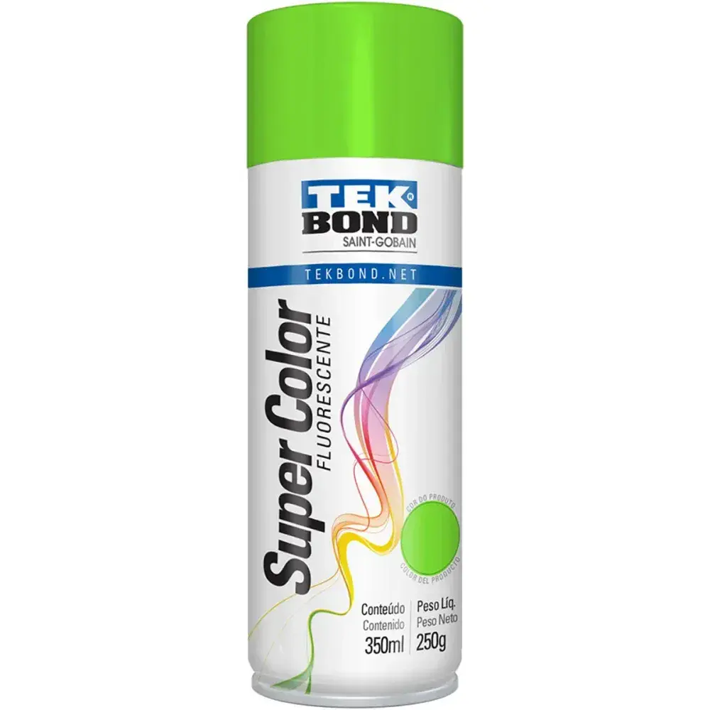 Tinta spray luminosa verde 350ML Tekbond — fotografia 2