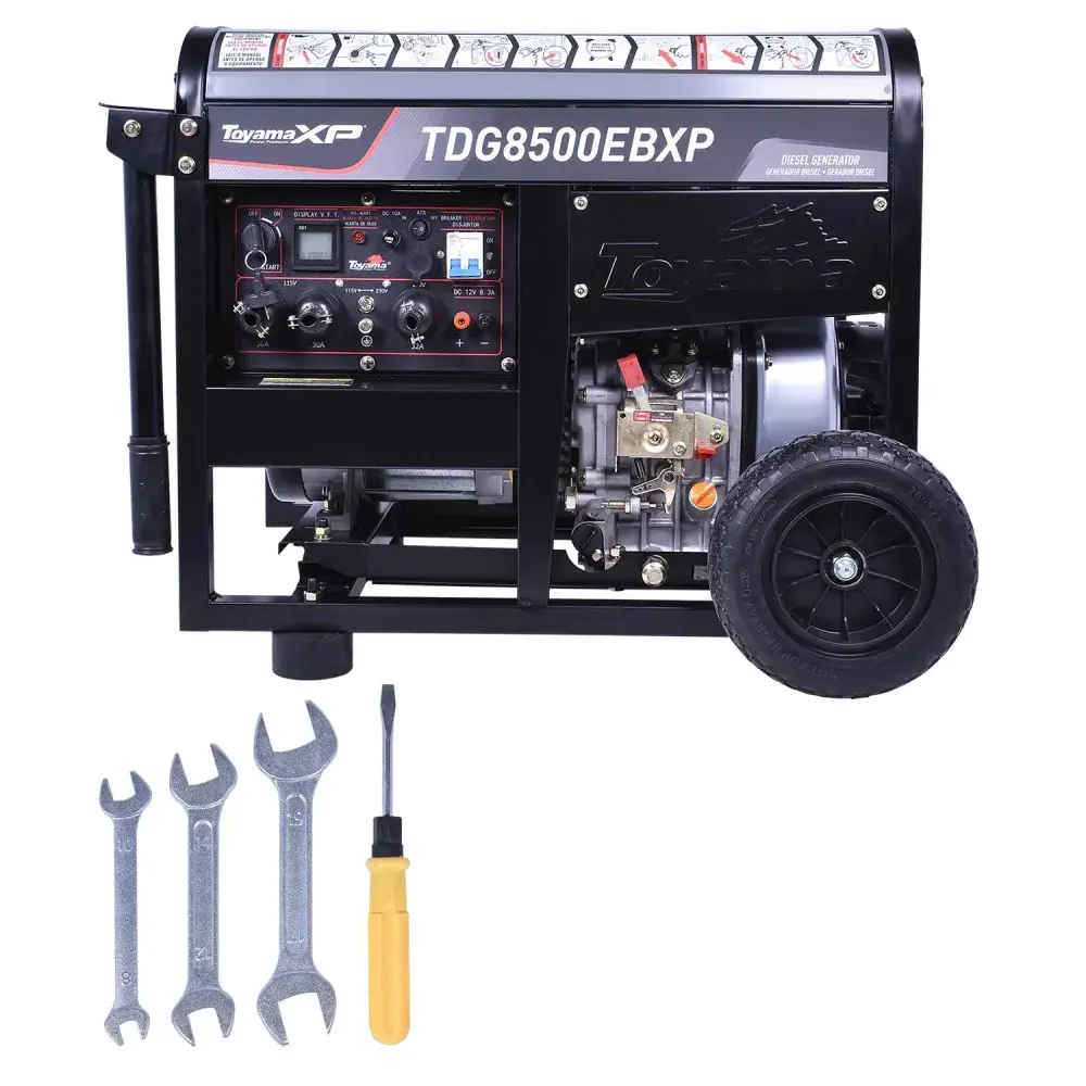 Gerador de energia a diesel TDG5800EBXP 498CC 3600RPM 13.5 hp biv Toyama — fotografia 6