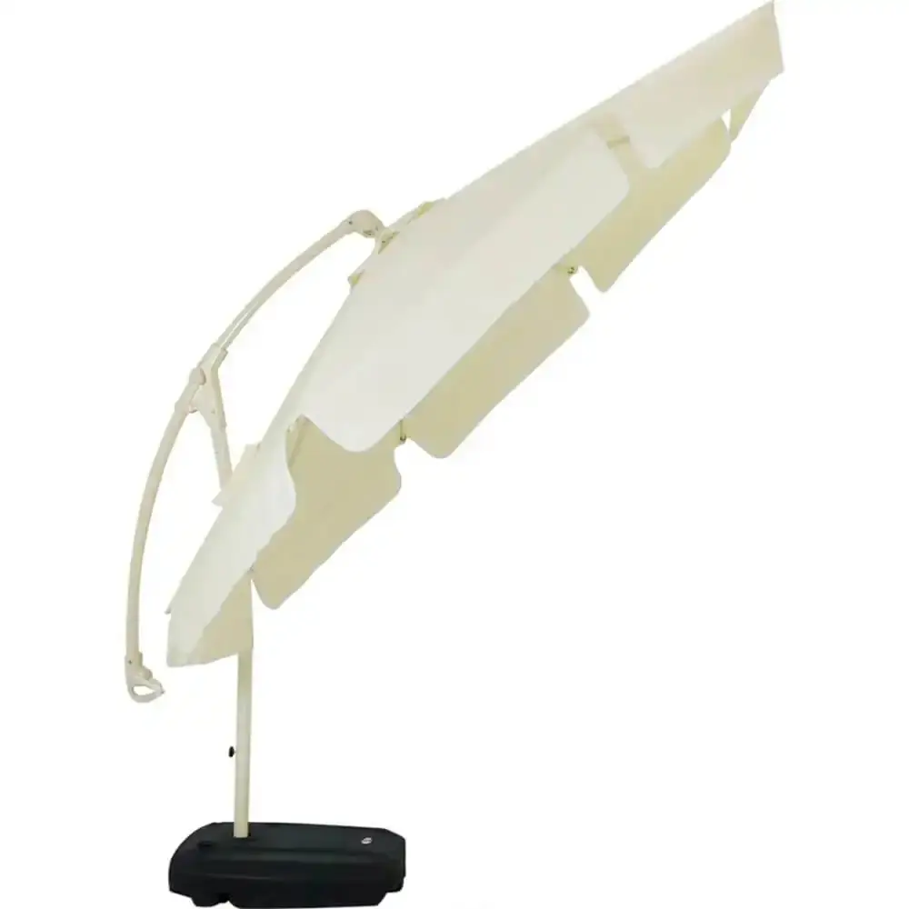 Ombrelone suspenso búzios 3M bege giratório 360° com base 50L 891006 BEL BEL FIX — fotografia 3