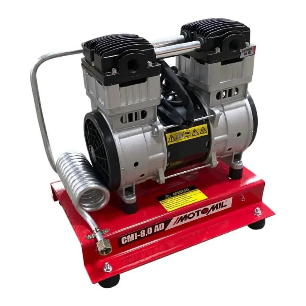 Compressor de ar direto de pistão MotoMil — fotografia de referência