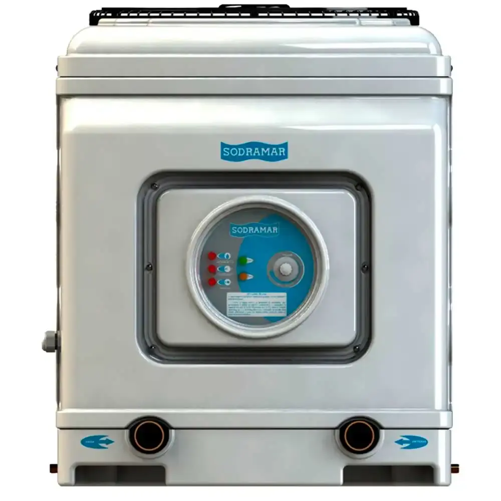 Aquecedor Trocador Calor SD-160 Titânio 220V Trifásico Painel Digital Piscinas até 134.000L SODRAMAR — fotografia 4