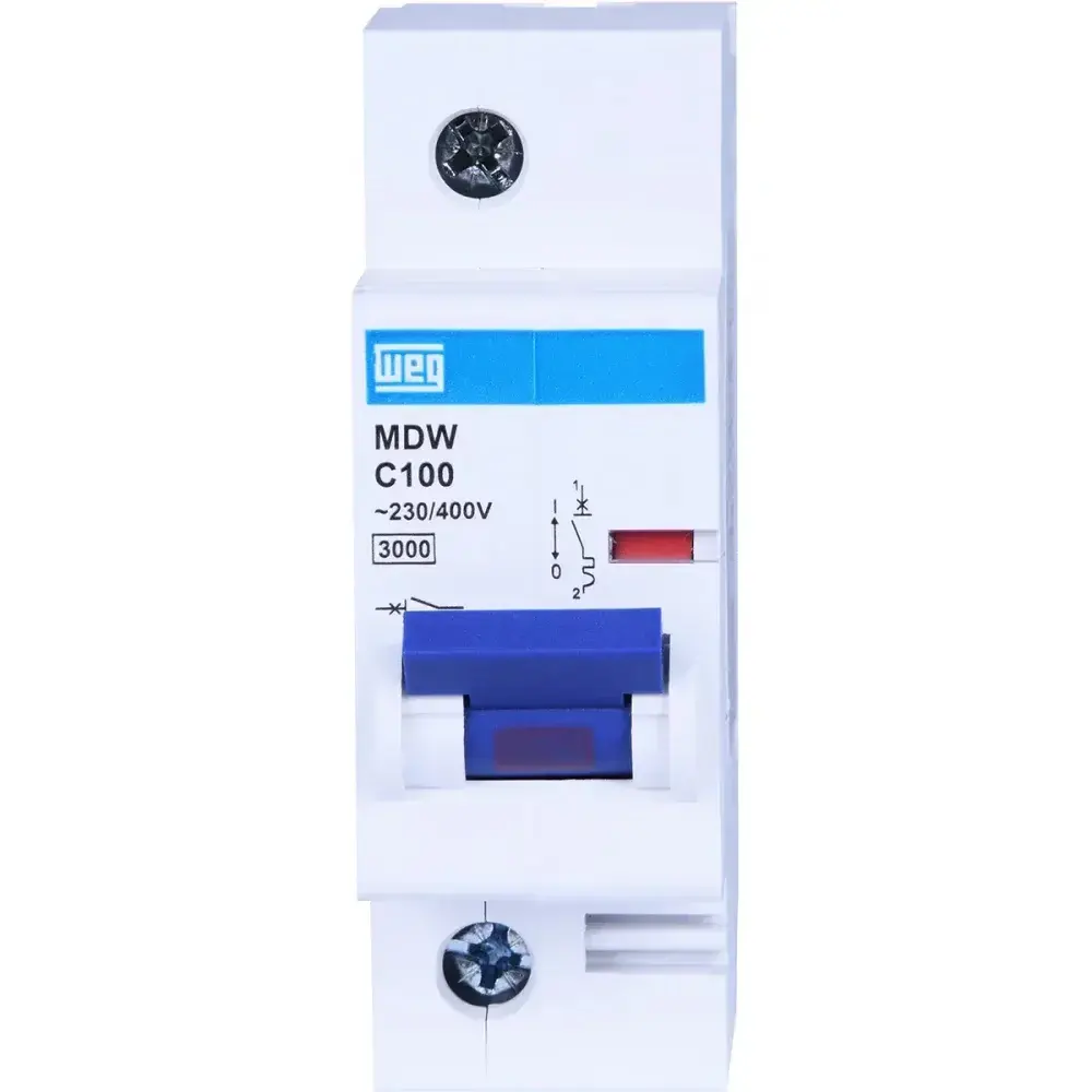 Disjuntor unipolar WEG din curva c 100A 3KA — fotografia 6
