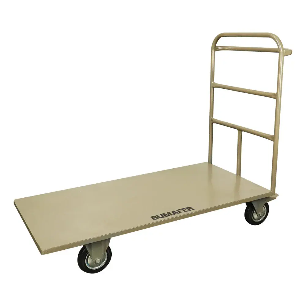 Carro plataforma aço 1200X600MM aba fixa Bumafer — fotografia de referência