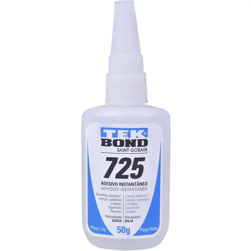Adesivo instantâneo 725 multiuso blister 50GR Tekbond — fotografia 6