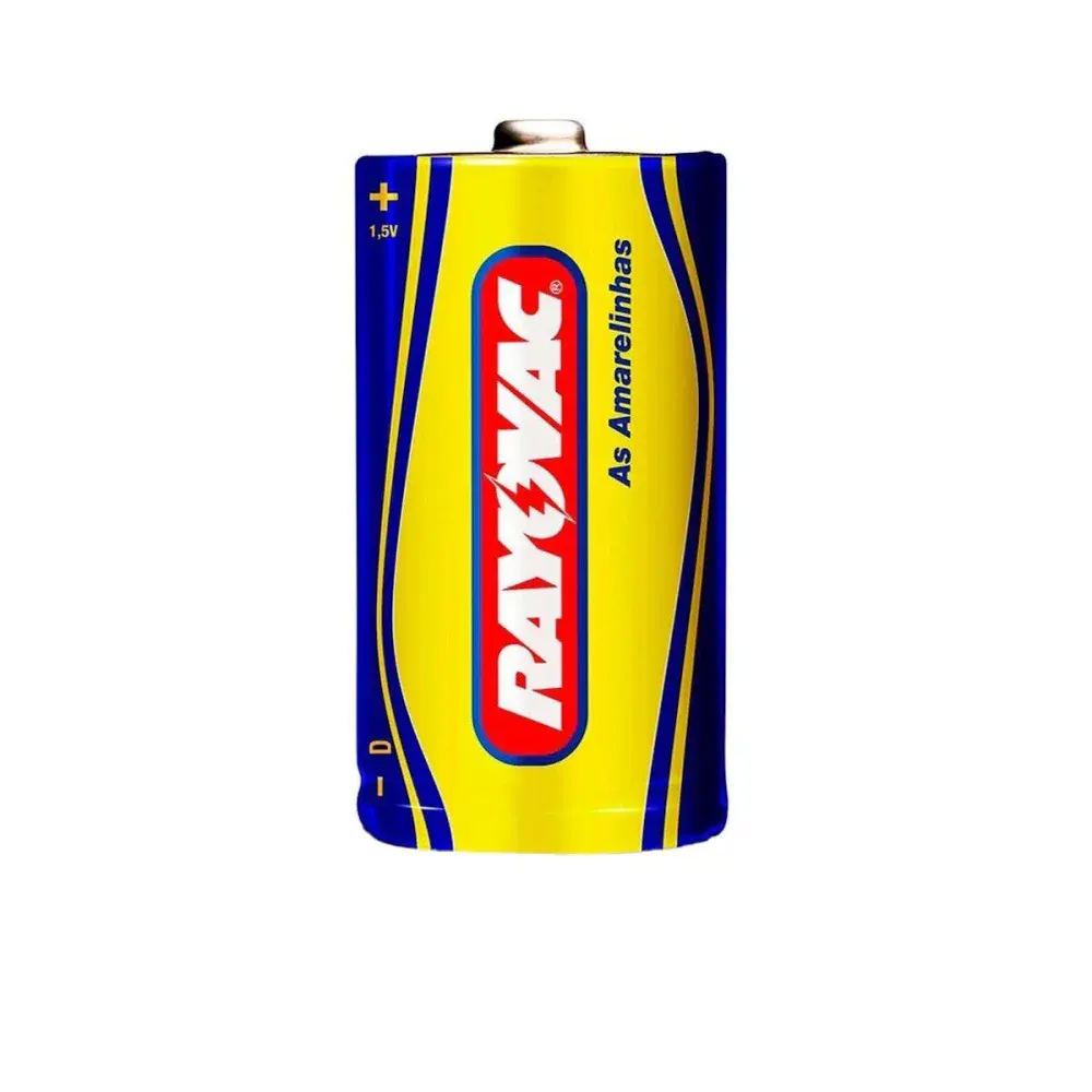 Pilha amarelinha d grande bandeja 12 peç Rayovac