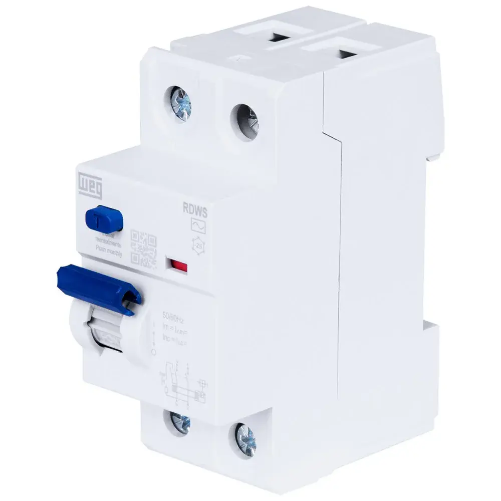 Interruptor diferencial residual 100A 2 polos 30MA rdw WEG — fotografia de referência