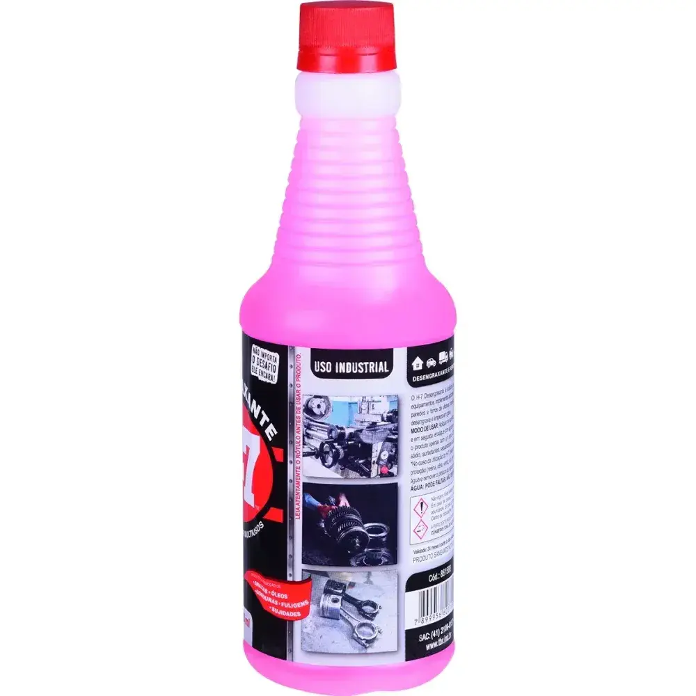 Desengraxante para limpeza pesada frasco 500 ml H-7 H7 — fotografia 7