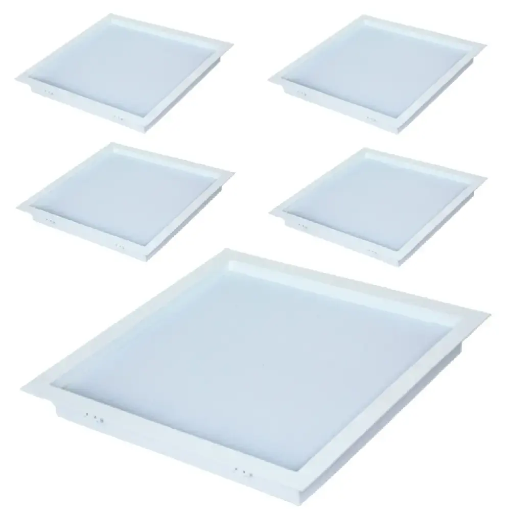 Kit 5 painéis led quadrado de embutir 24W slim 6500K Avant