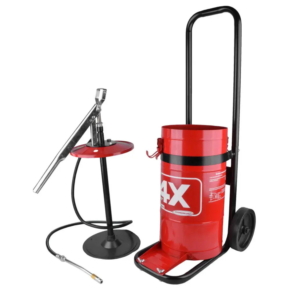 Engraxadeira manual com carrinho HL14 capacidade 14 kg hydronlubz Jhf4x — fotografia 4