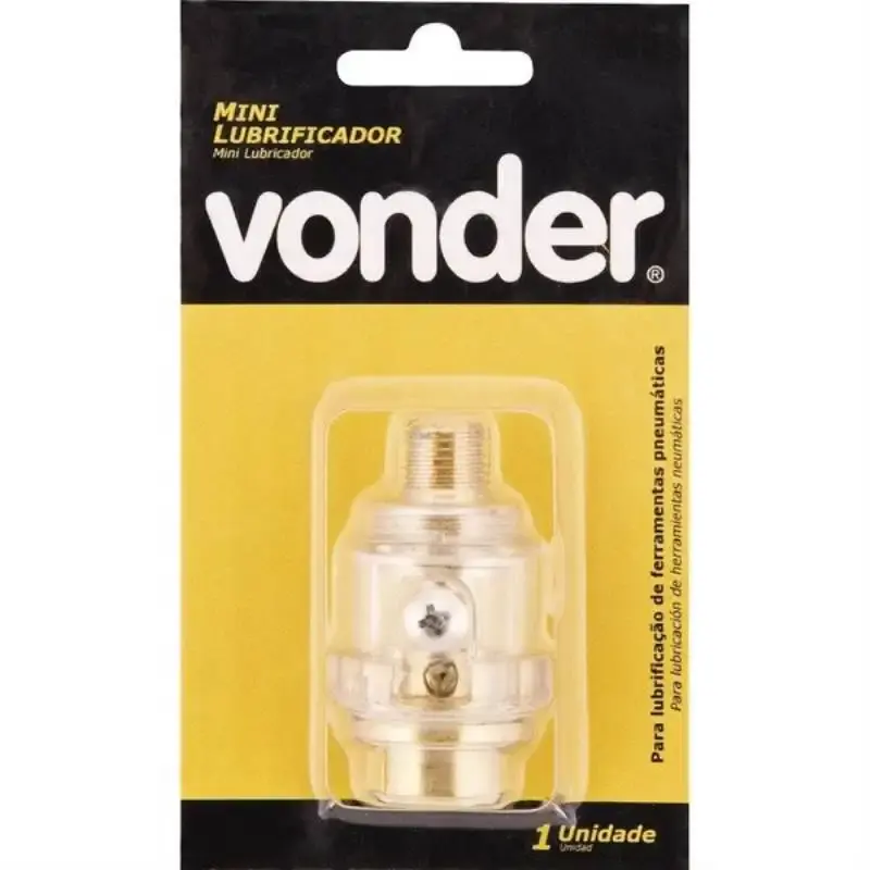 Mini lubrificador 1/4 POL 90 PSI para ferramentas pneumáticas Vonder — fotografia 3