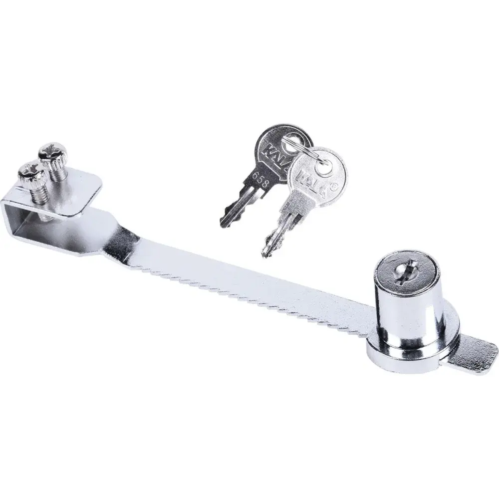 Fechadura vitrine 140MM cromado Kala