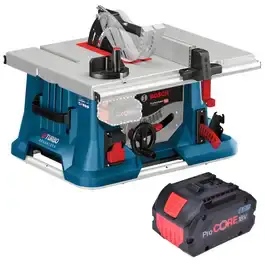 Serra circular de mesa 8 POL GTS 18V-216 bateria 18V GBA procore Bosch — fotografia 2