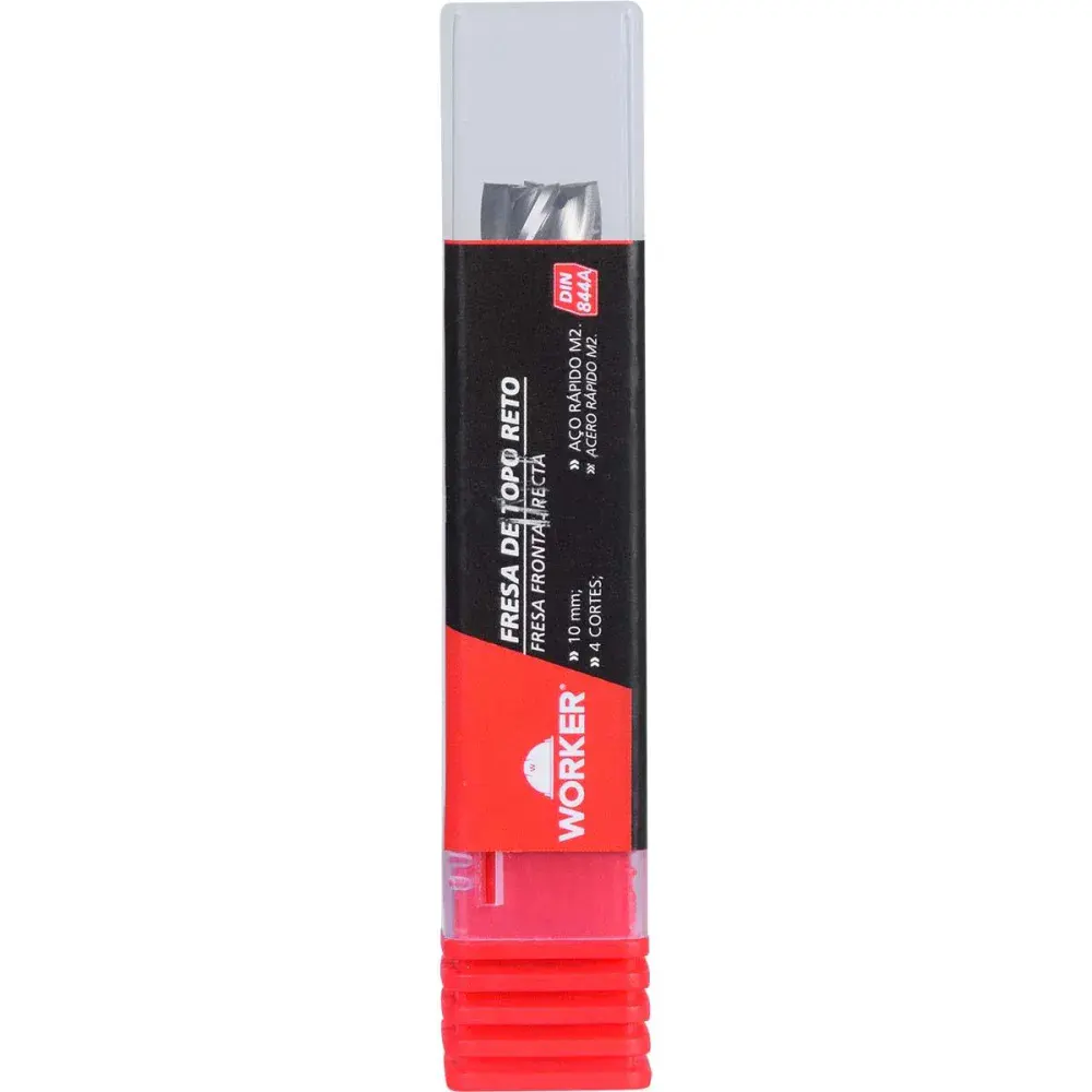 Fresa de topo reto aço rápido 10MM haste 10MM Worker — fotografia 6