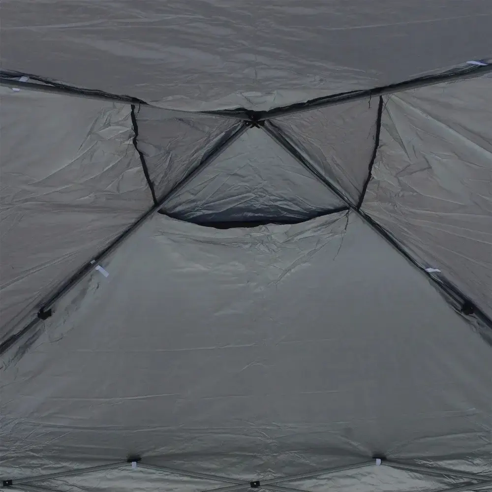 Tenda gazebo dobrável 3M x 3M em poliéster diversas cores Kala Azul — fotografia 3