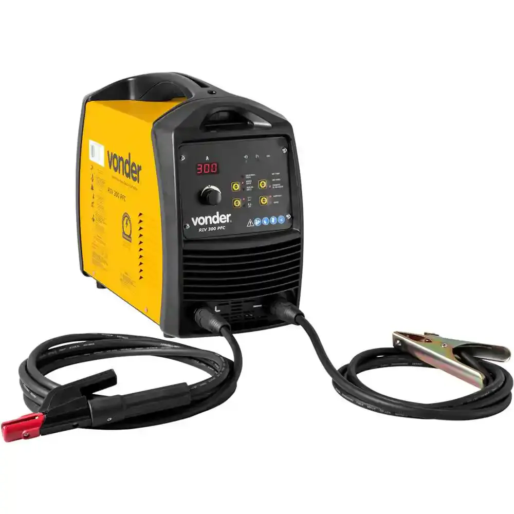 Máquina de solda inversora com eletrodo e TIG 300 a RIV300 PFC display digital Vonder — fotografia de referência