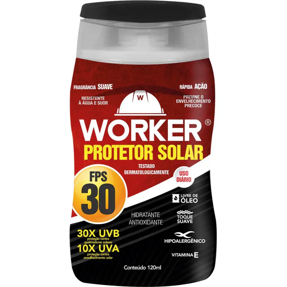 Protetor solar FPS30 120ML Worker