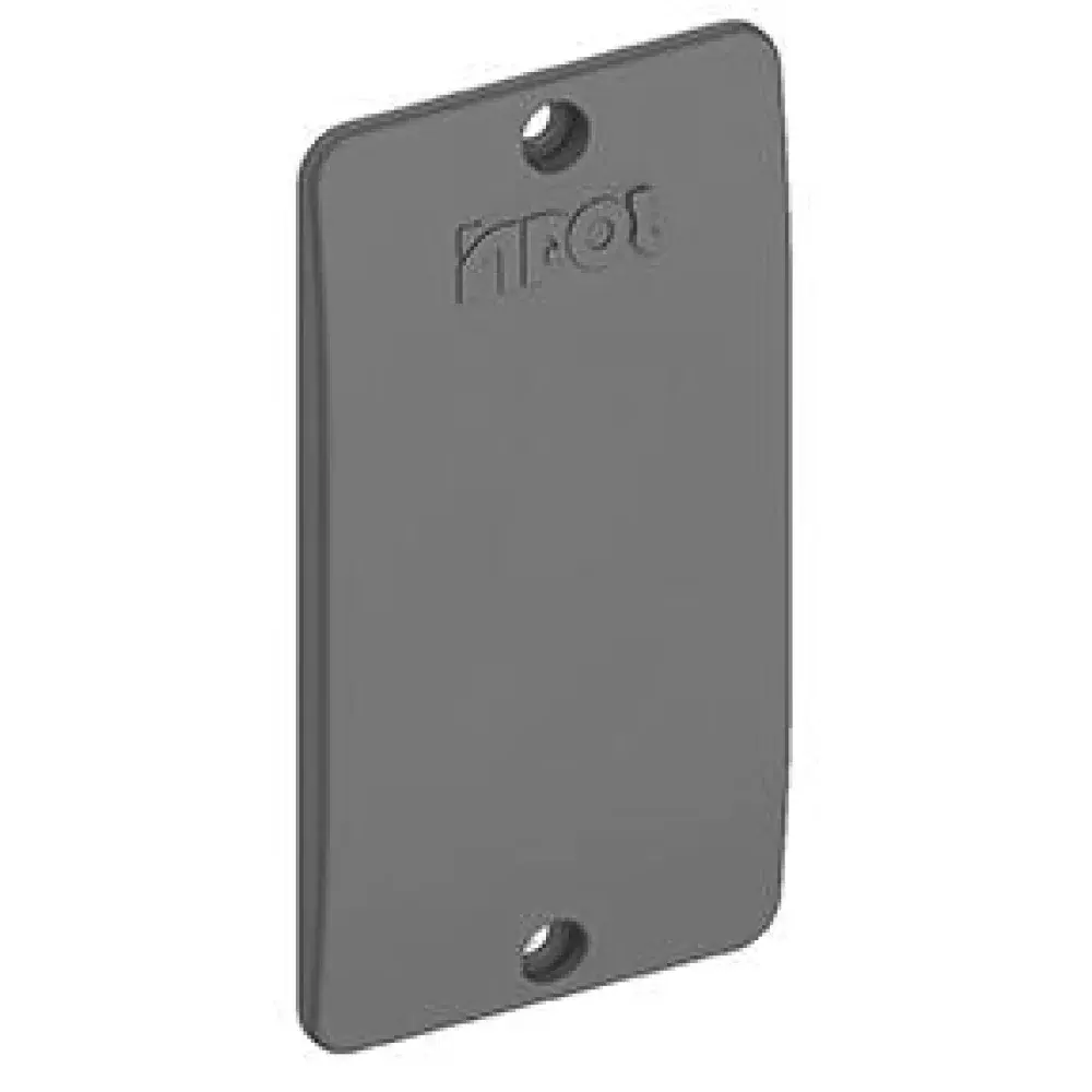 Tampa de interruptor pvc 3/4 cega cinza Inpol — fotografia de referência