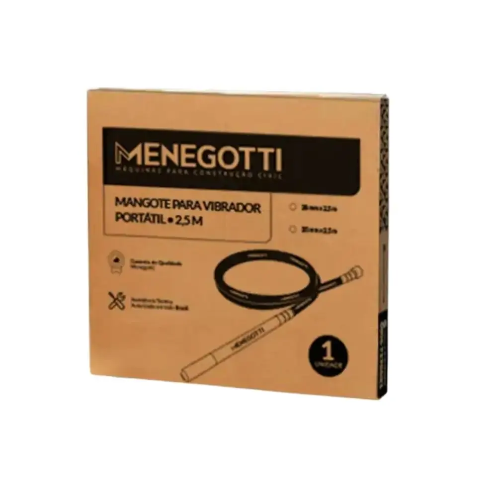 Mangote para vibrador portátil com ponteira 35MM x 2,5M Menegotti — fotografia 4