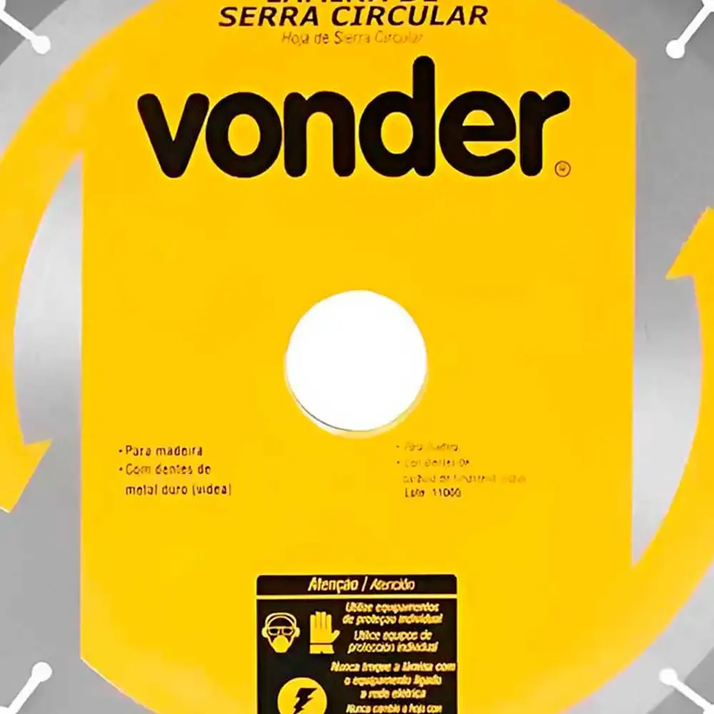 Serra Circular de Widea 14 POL 350 MM x 30 MM 36 Dentes VONDER — fotografia 5