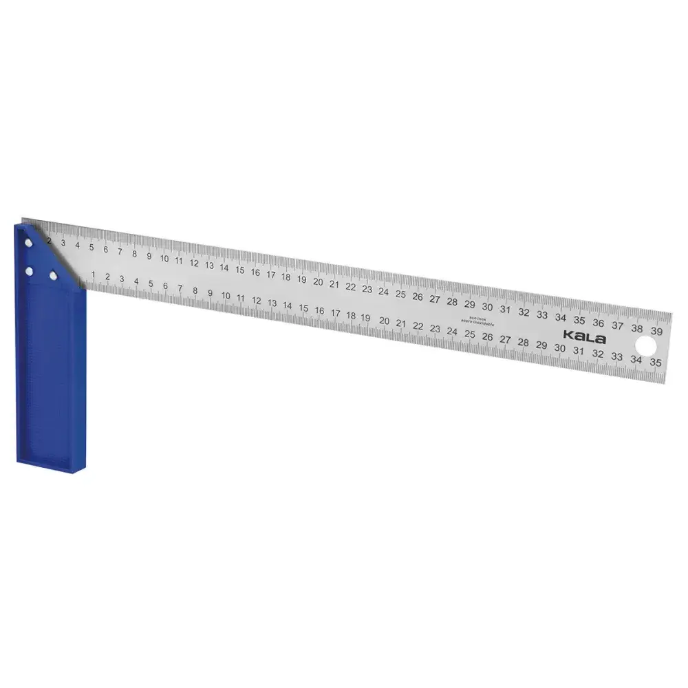 Esquadro aço inox 8 200MM cb alumínio Kala — fotografia 2