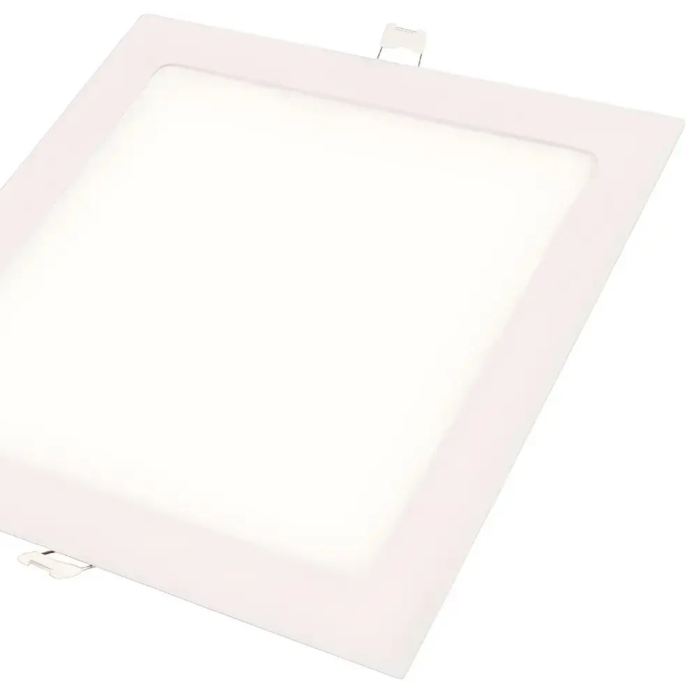 Painel led plafon embutir quadrado 6500K 24W luz branca bivolt Tramontina — fotografia 3