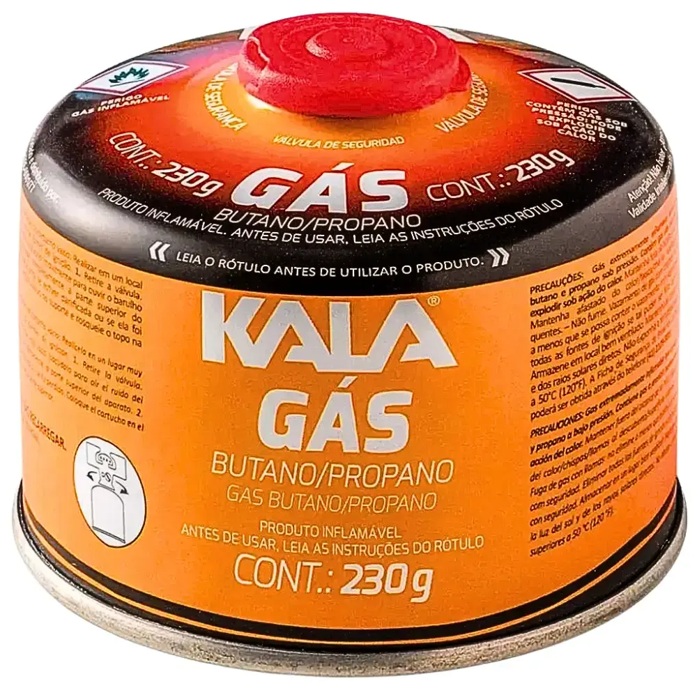 Cartucho gás com válvulas de segurança 230G Kala — fotografia 3
