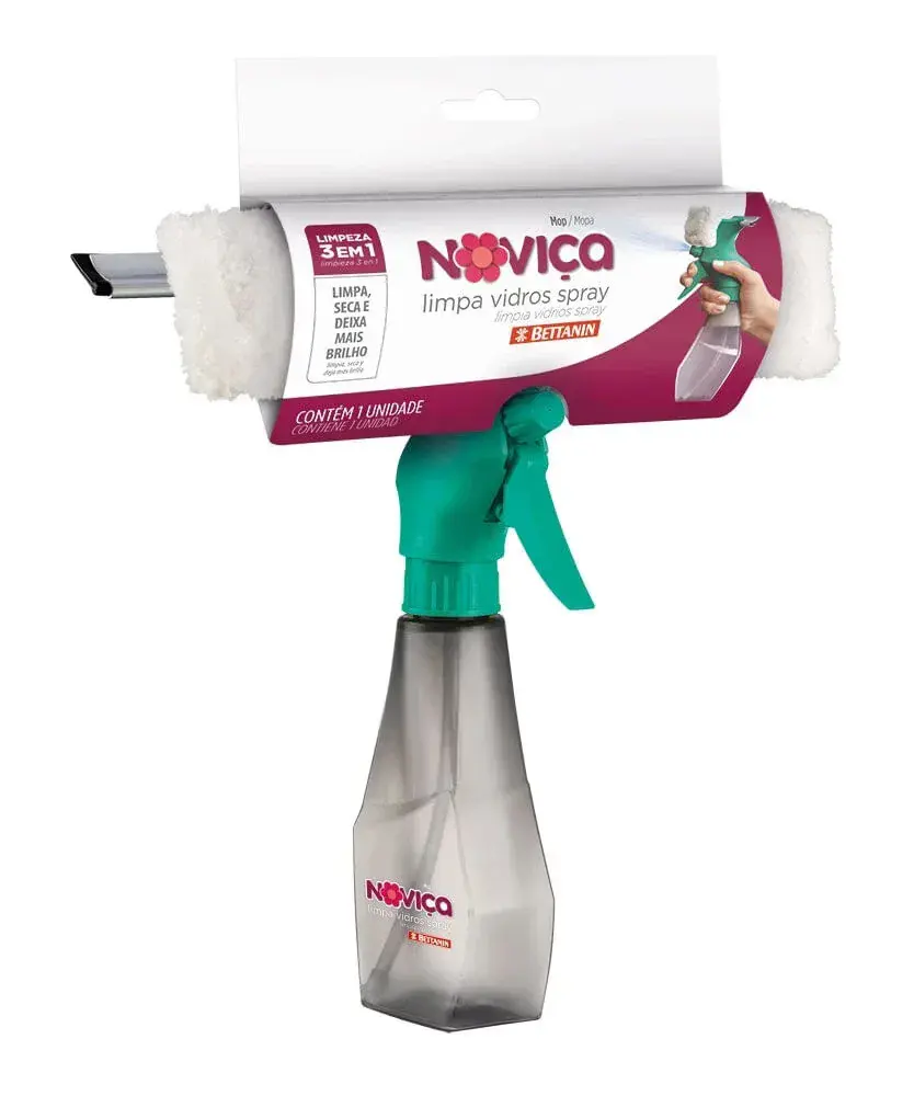 Mop limpa vidros spray 27X10X26CM noviça Bettanin
