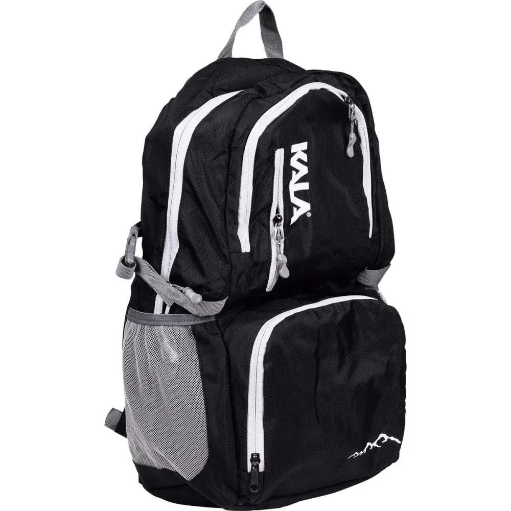 Mochila dobrável nylon preta 30L Kala — fotografia 3