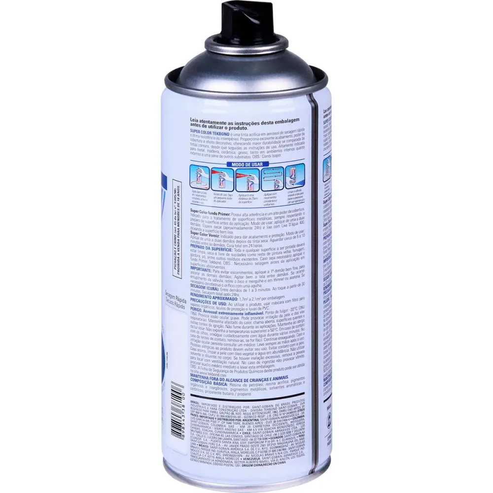 Tinta spray metálico Tekbond cobre 350ML — fotografia 4
