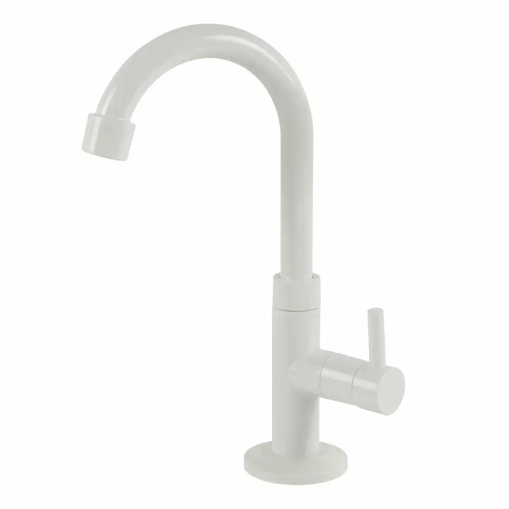 Torneira de lavatório para mesa abs 2190 1/4 branco da higo Higo ABS