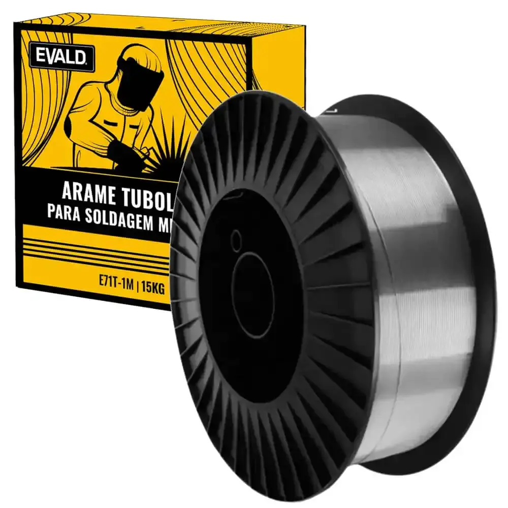 Arame para solda MIG 1.2 MM tubolar E71T-1M rolo com 15 KG Evald — fotografia de referência