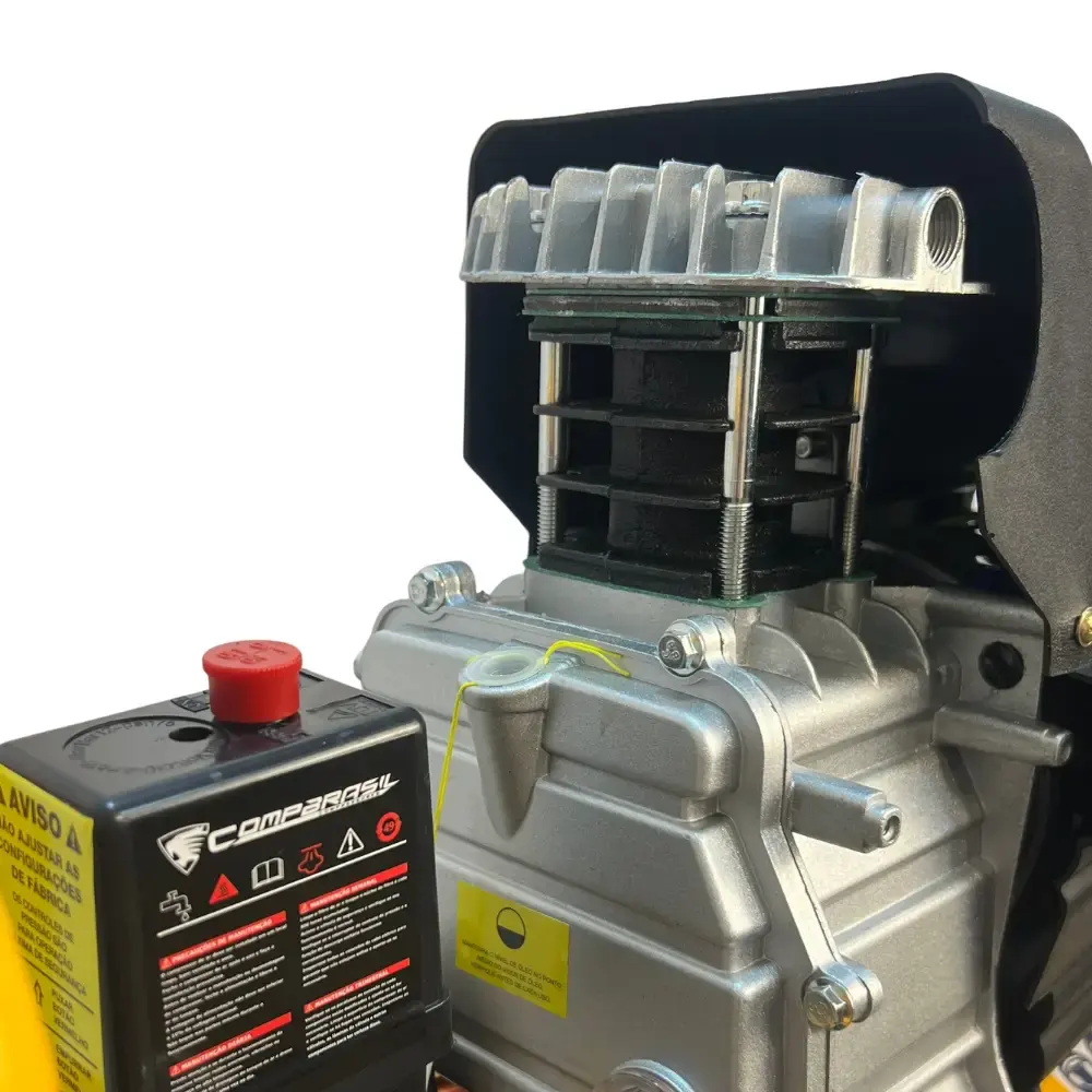 Compressor portátil lub 8,6PÉS 2HP 25 litros com kit multiuso 5 pçs evald tractor combrasil 220 V Compbrasil — fotografia 5