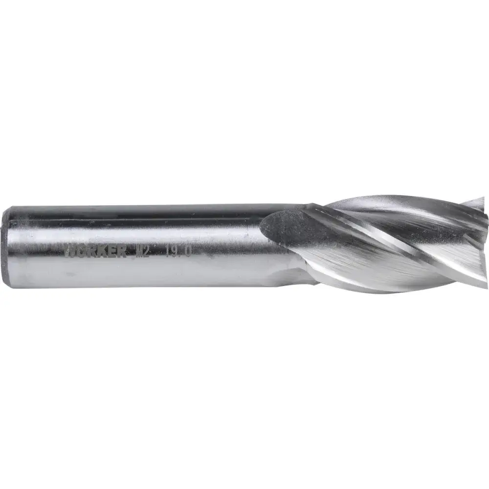 Fresa de topo reto aço rápido 19MM haste 16MM Worker