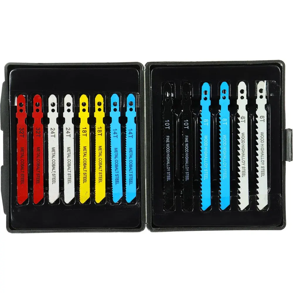 Kit de serras tico tico em aço com 14 peç Bumafer