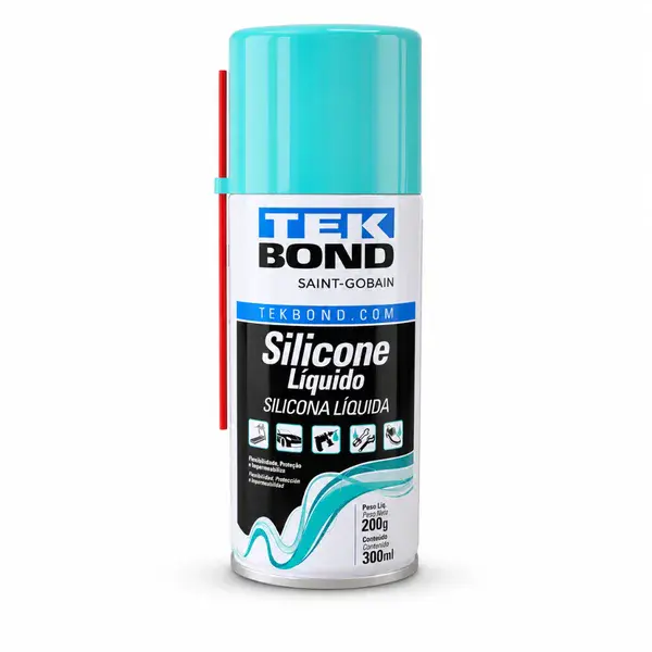 Silicone lubrificante aerossol desmoldante 300ML Tekbond — fotografia 9