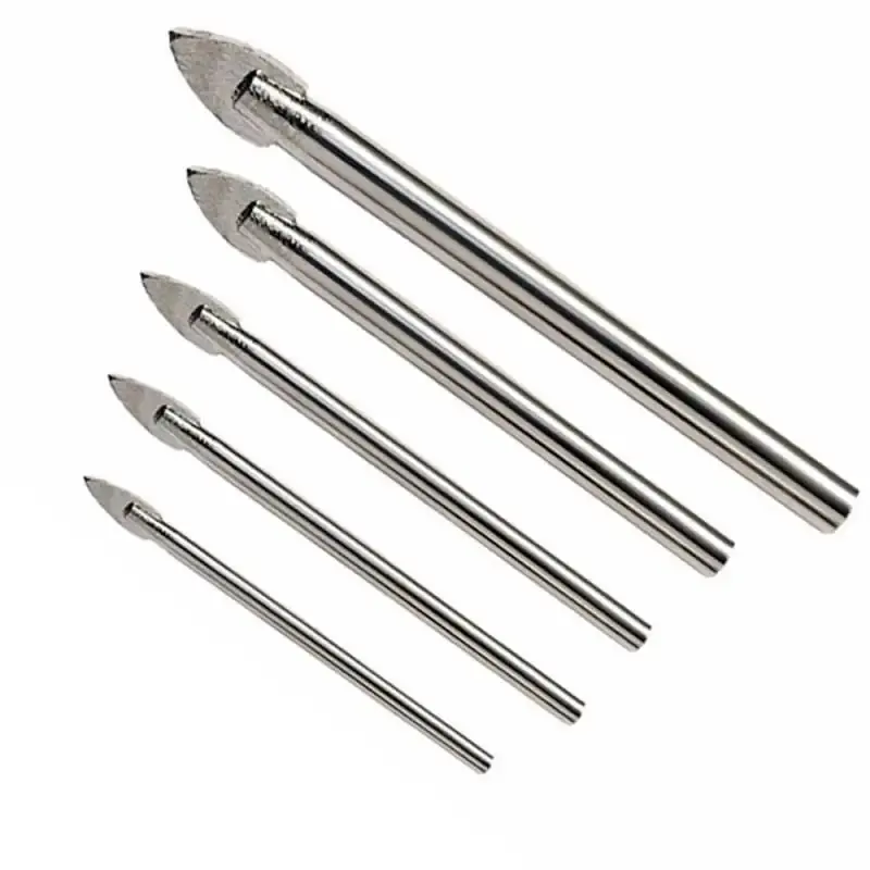 Jogo de brocas diamantada com ponta de 3 à 8 MM para vidro e cerâmica kit 5 peças MTX