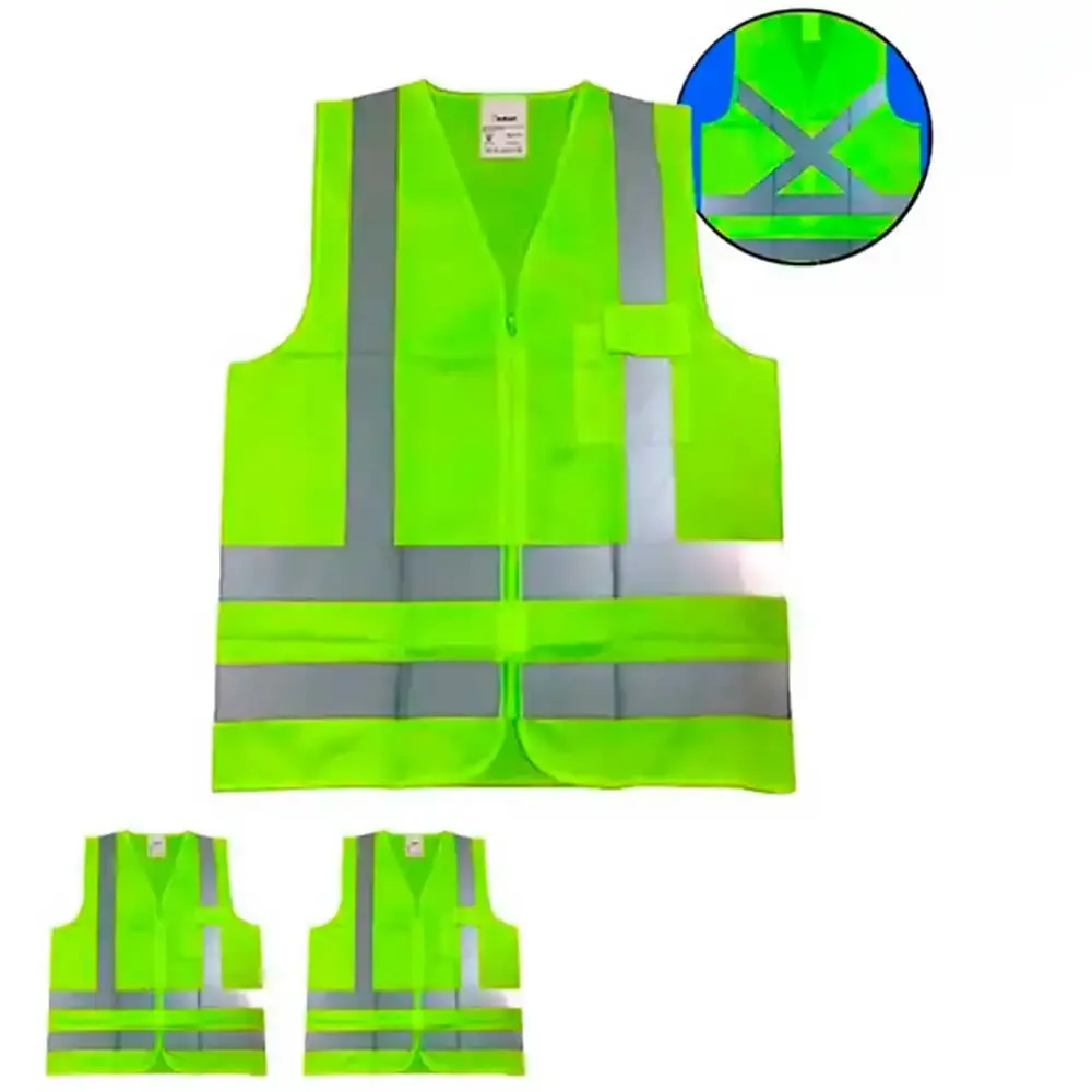Coletes refletivos amarelo TAM m com bolso 3 unidades Imbat