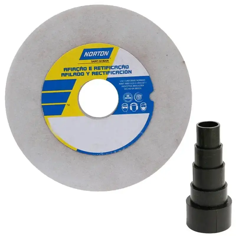 Rebolo Branco 6 x 1 x 1.1/4 POL AA 80 66243464711 NORTON — fotografia de referência