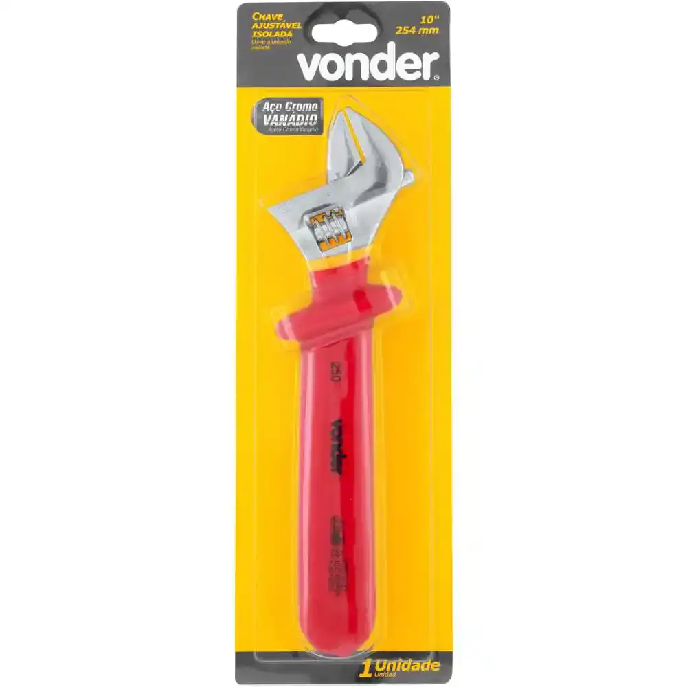 Chave AJUSTAVEL 10 polegada ISOLADA IEC60 VONDER — fotografia 3