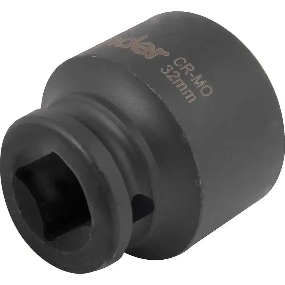 Soquete Sextavado Impacto Encaixe 1/2 polegada 32Mm cromado VONDER — fotografia 2