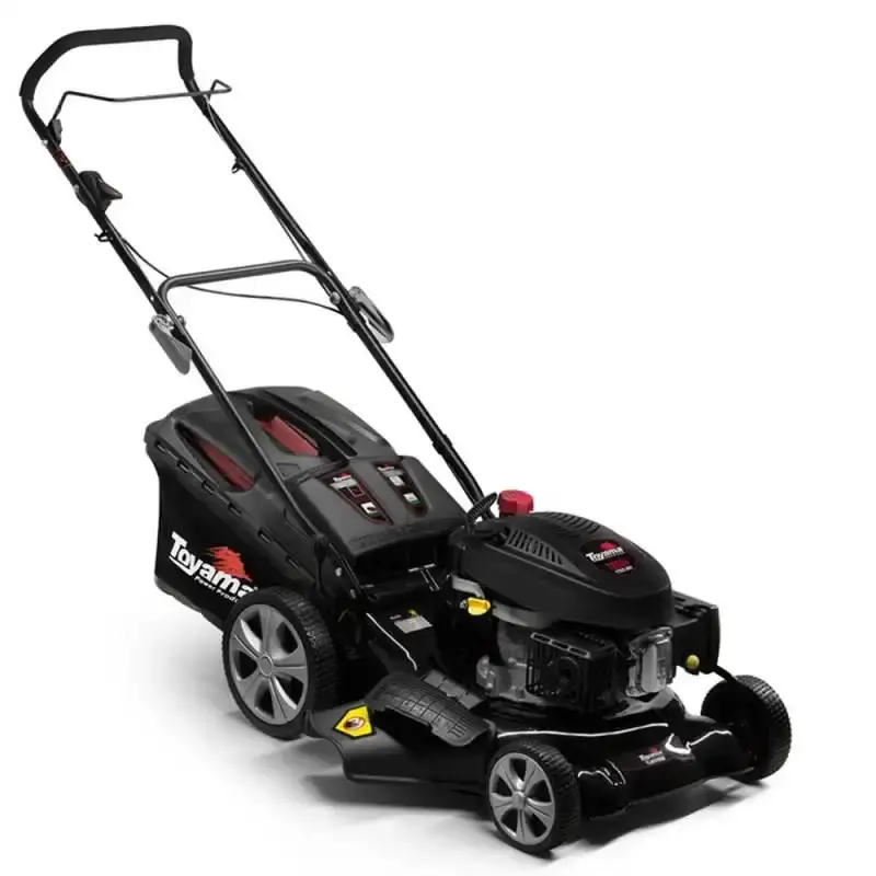 Cortador de grama gasolina 5.75 HP 4T TLM510RMS-60 com recolhedor saída lateral Toyama — fotografia de referência